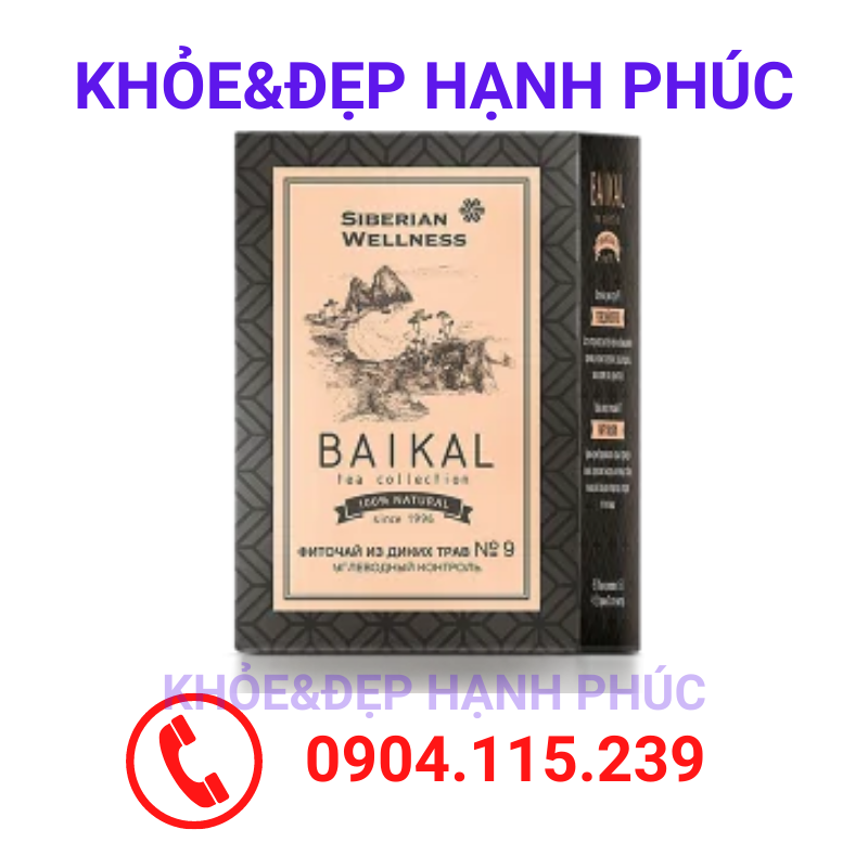 [Siêu Sale] Trà thảo mộc Baikal tea collection. Herbal tea No9 - Trà tiểu đường Siberian - 30 túi - Date T9 2022 thumbnail