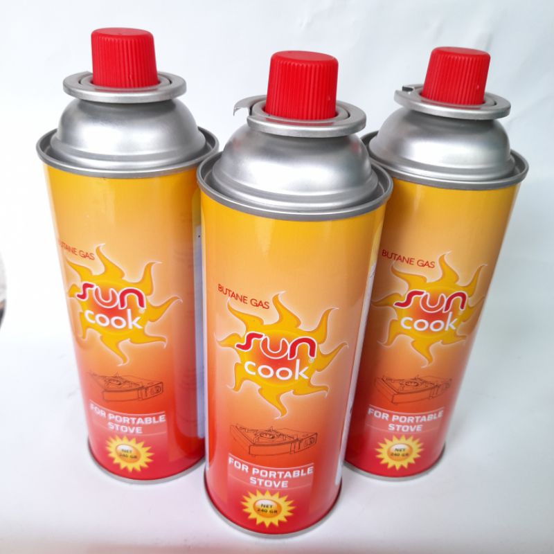 Tabung gas kaleng portabel butana sun cook suncook sunbraze Lazada