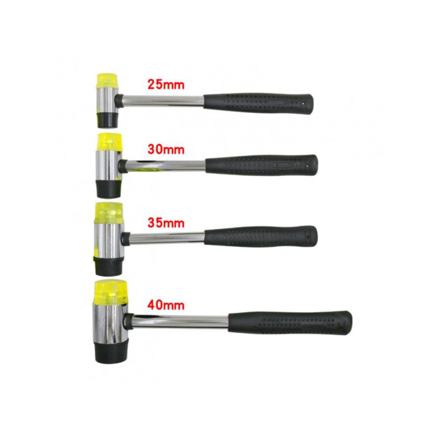 Búa Cao Su 2 Đầu BP Vàng Đen