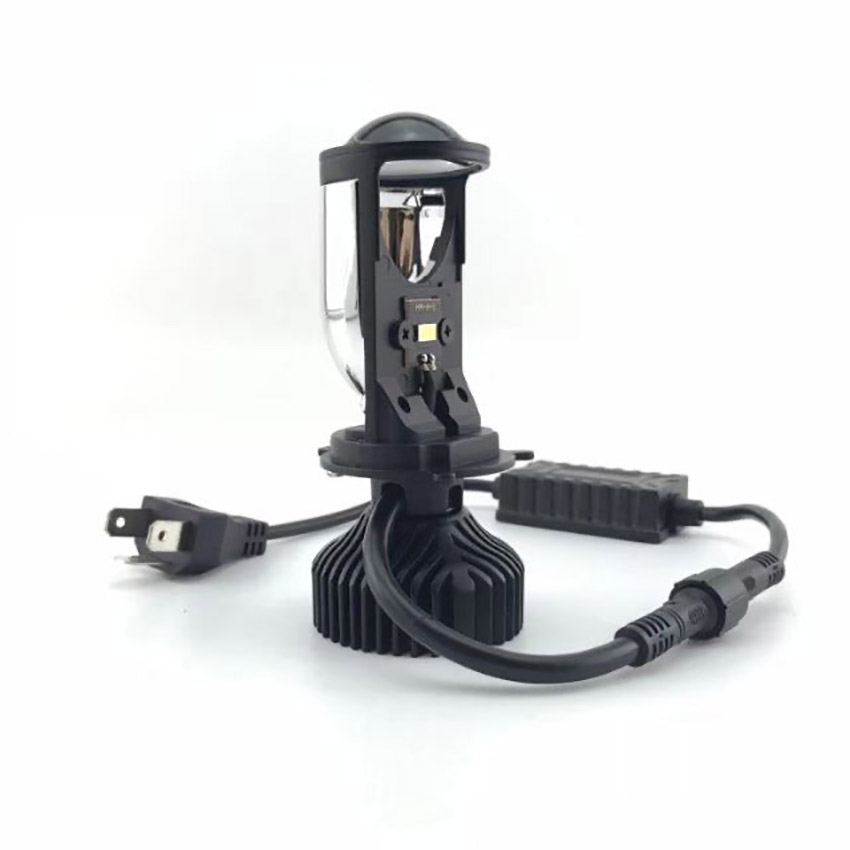 Đèn pha led chân h4 lắp đc cho ô tô và xe máy