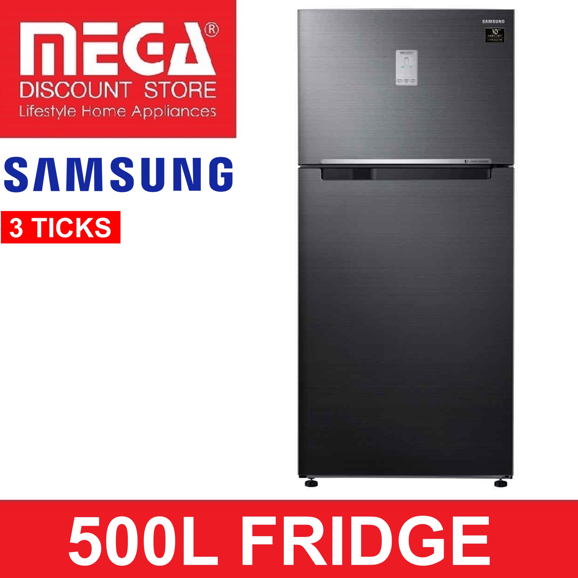 samsung 2 door fridge 500l