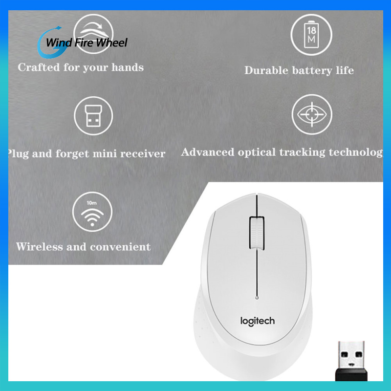 Logitech M330 Silent Wireless Mouse Optical Navigation Quiet Mice Computer Controller
