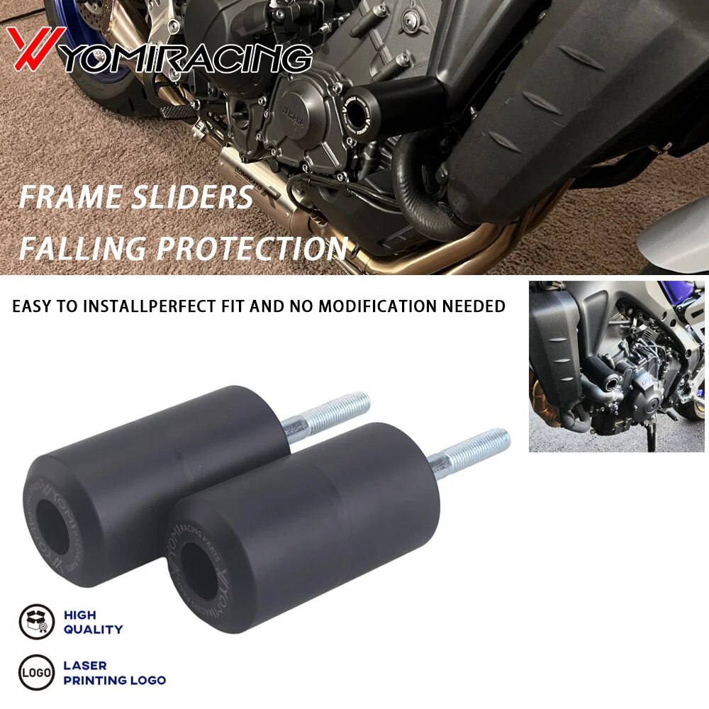 Mt09 2021 frame slider crash protector for yamaha mt-09/sp tracer 900 9/gt 2022 2023 9gt motorcycle falling protection crash pad