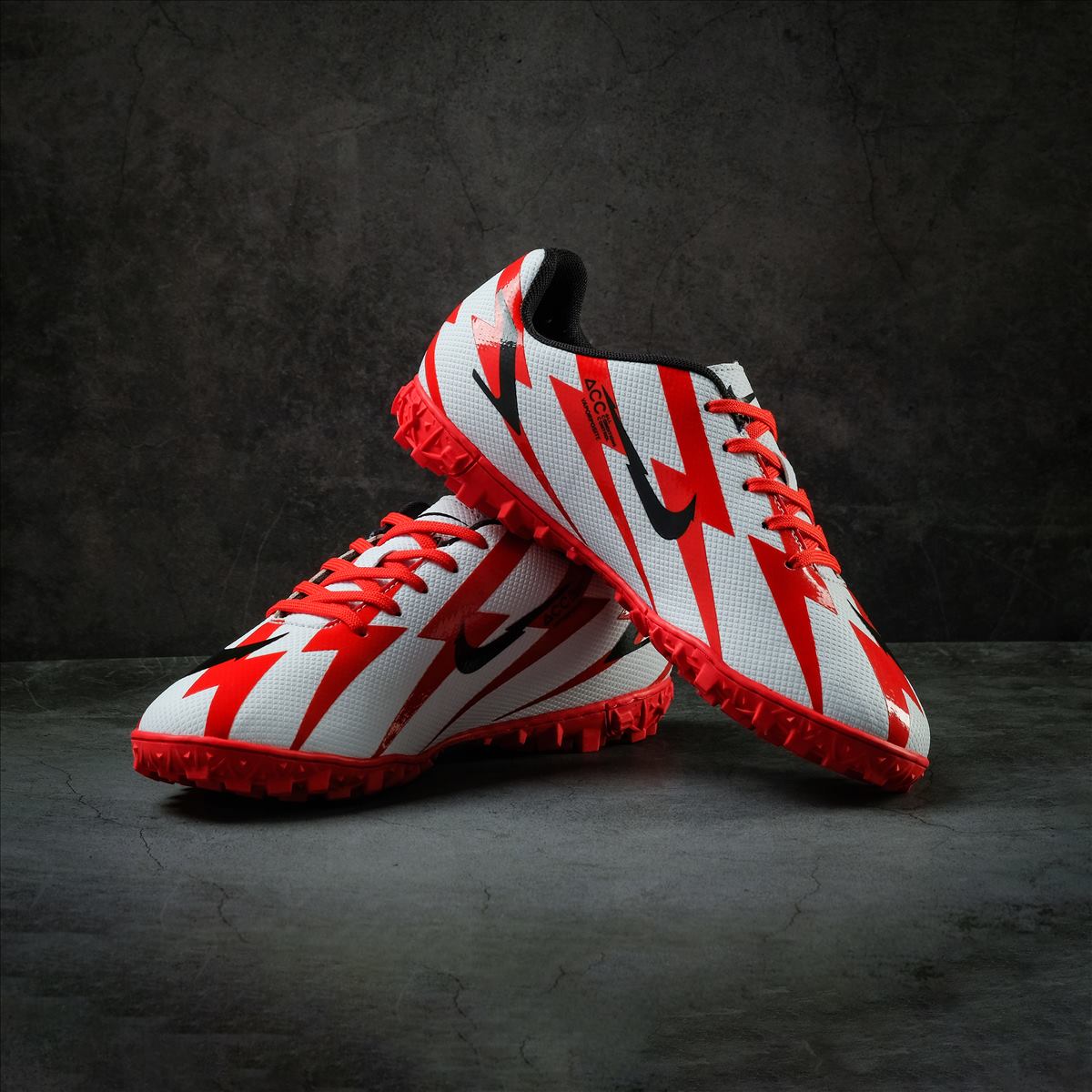 Giày Bóng Đá Trẻ Em Mercurial Super CR7 Trắng Đỏ [Có Video Thật].