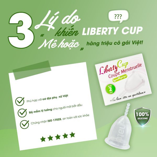 Cốc nguyệt san Liberty Cup - Hàng Pháp