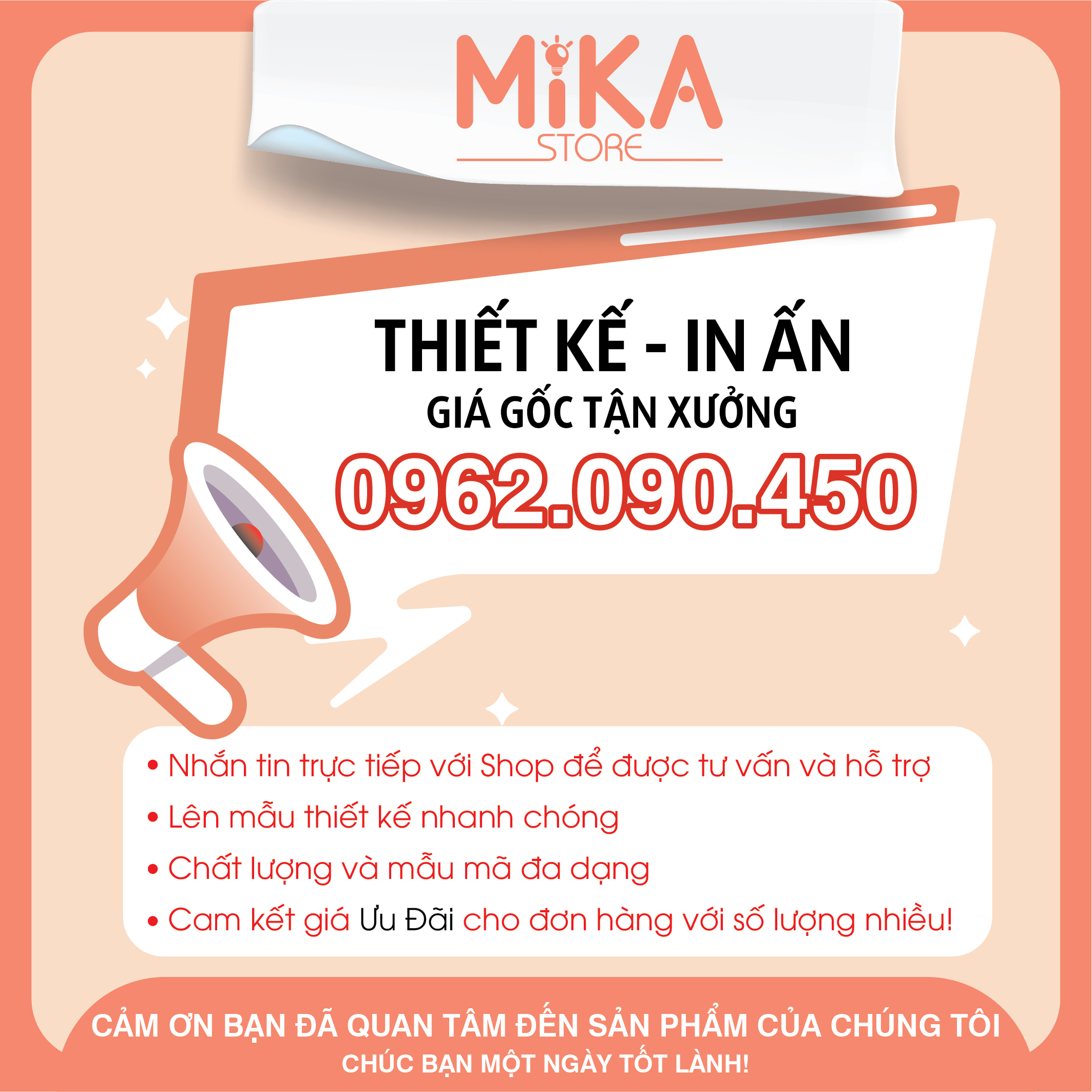 Combo Tem Dán Cảm Ơn Khách Hàng - MIKA STORE