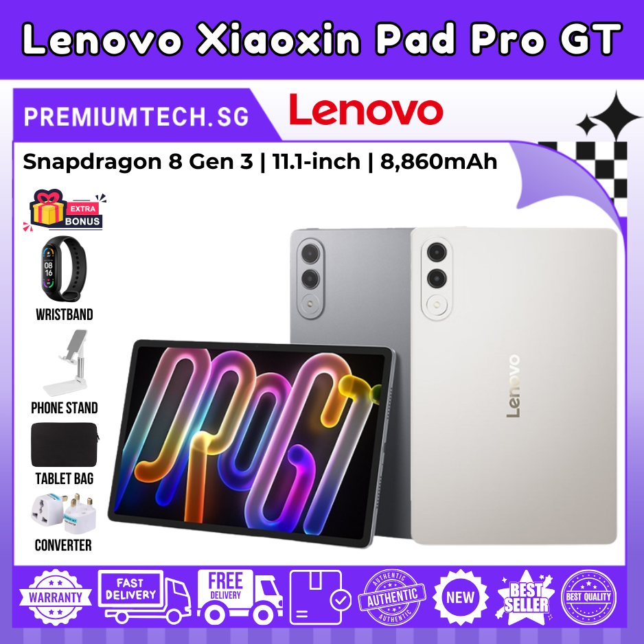 Lenovo Xiaoxin Pad Pro GT 11.1″ 3.2K 144Hz Display • Snapdragon 8