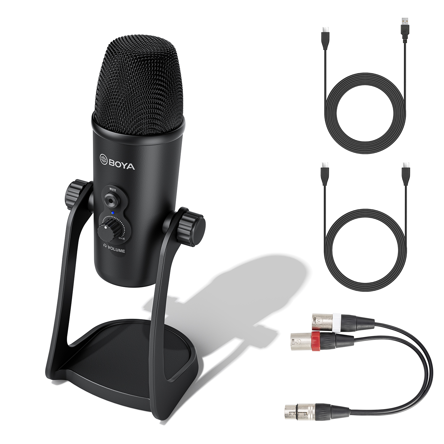 BOYA BYPM700 PRO USB XLR Professional Microphone Desktop Microphone