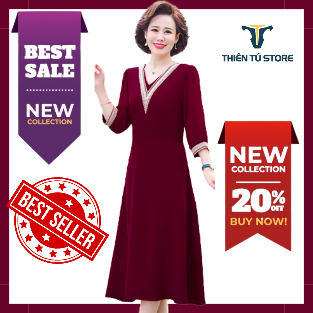 Middle-aged dress, party dress, textured dress, high-quality silk chiffon dress with Lotus motifs soft silk chiffon latest model in 2020 LZT01679