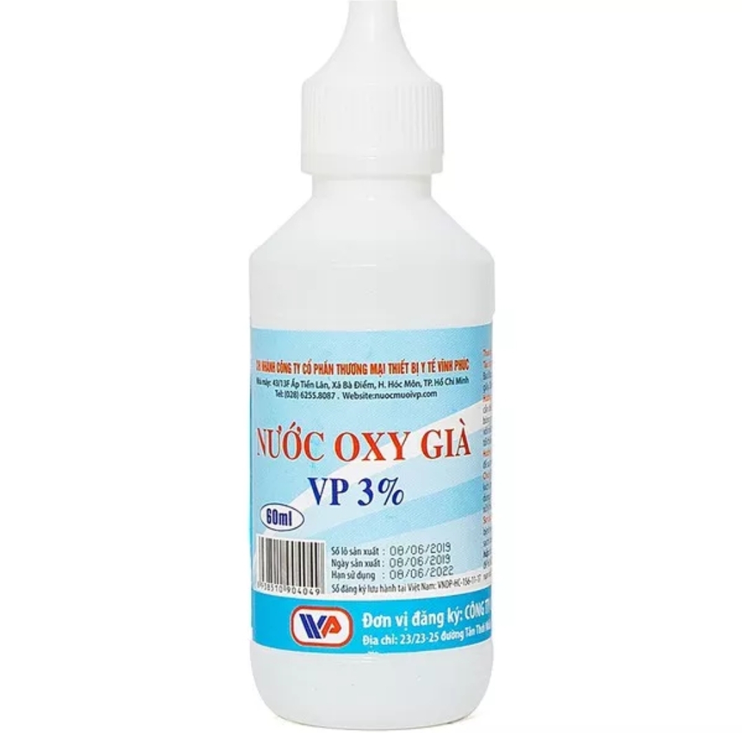 Nước Oxy Già Vp 3% 60Ml Lốc 10 chai