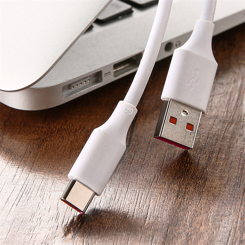66W 65W 6A Super Charger Cable Fast USB Type C Charging Data Cord Cable for Huawei