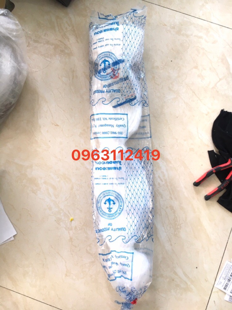 Ruột lưới đánh cá sợi dù Thái Lan ( cao 50m dài 100m mắt 12 cm)