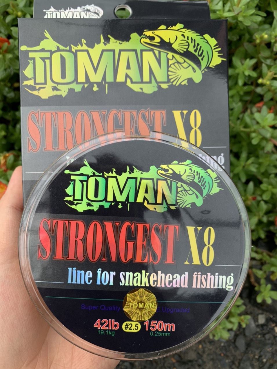 DÂY PE TOMAN STRONGEST X8- DÂY DÙ CÂU LURE