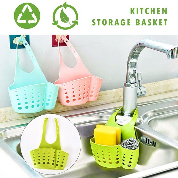 Giỏ Treo Bồn Rửa Chén/Bát, Giỏ Đựng Đồ Rửa Chén Tiện Lợi