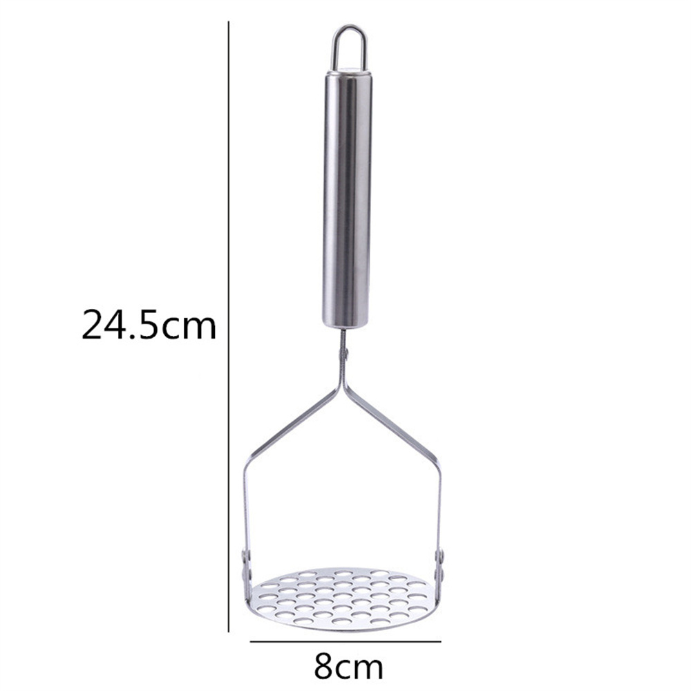 Stainless Steel Potato Masher Potato Ricer Press Smooth Mashed Potatoes Vegetables Fruits Squeezer Juicer Press Maker
