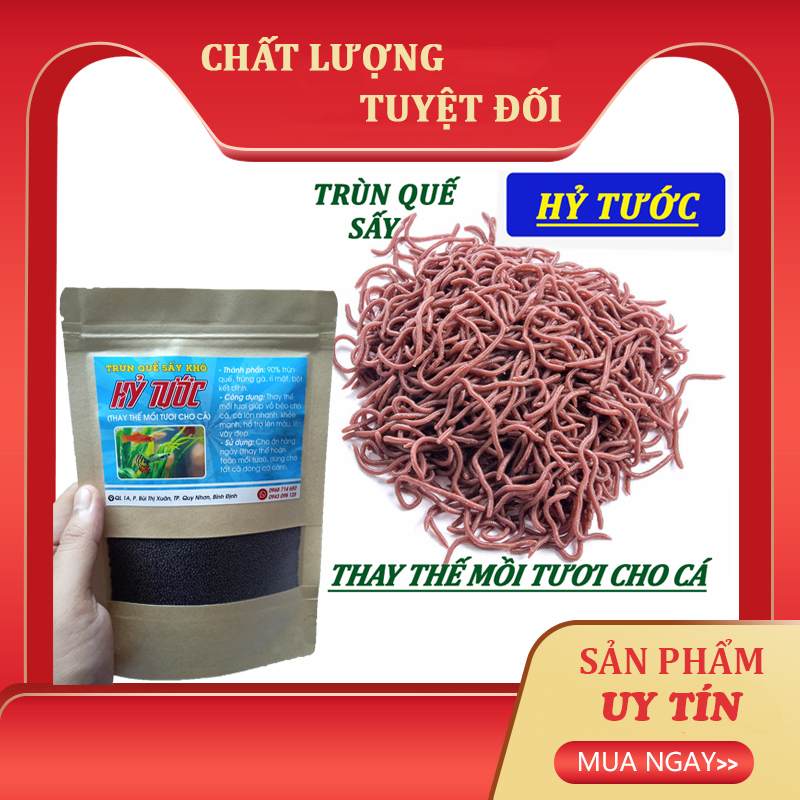 Thức ăn cho cá_Hạt trùn quế sấy khô