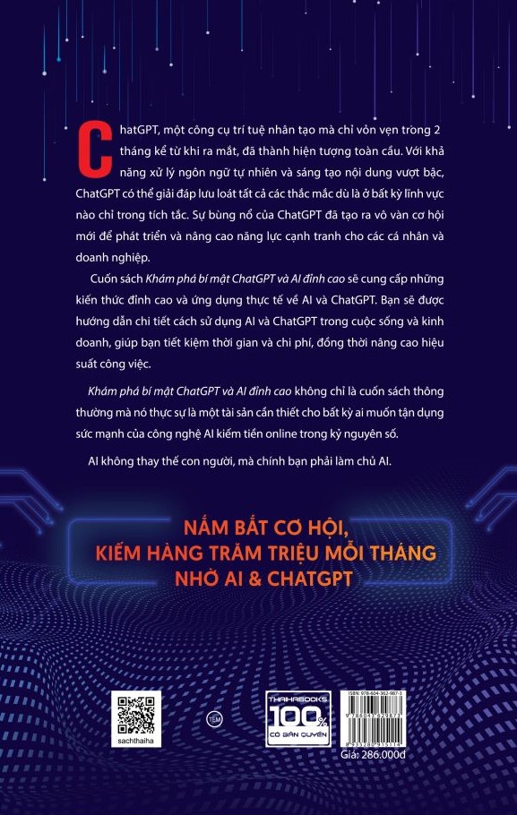 Sách - Khám phá bí mật Chat GPT và AI đỉnh cao - Thái Hà
