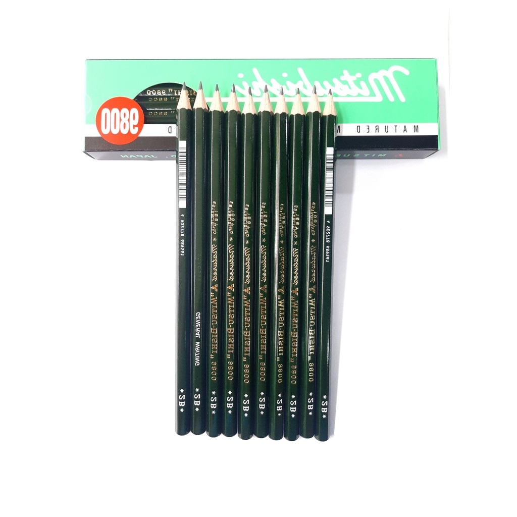 Bút Chì Gỗ Uni Mitsubishi 9800 2B / 3B / 4B ( 1 cây)