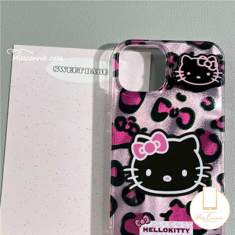 Cute colored print Hello Kitty Case compatible for iPhone 16 11 15 13 14 12 Pro MAX 7Plus XR X XS MAX 15 7 8 14 Plus SE 2020 soft shell. 