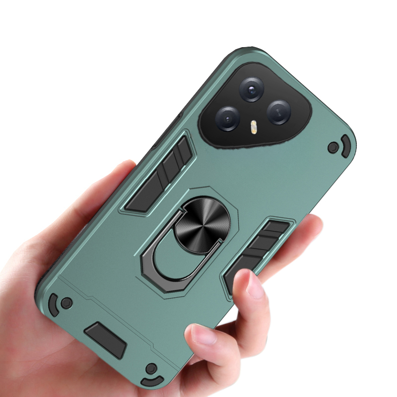 For Tecno Pova 7 7 Ultra Phone Case Shockproof Armor iron Metal Ring Kickstand Bracket Casing for Tecno Pova 7 Ultra Cover Casing HP
