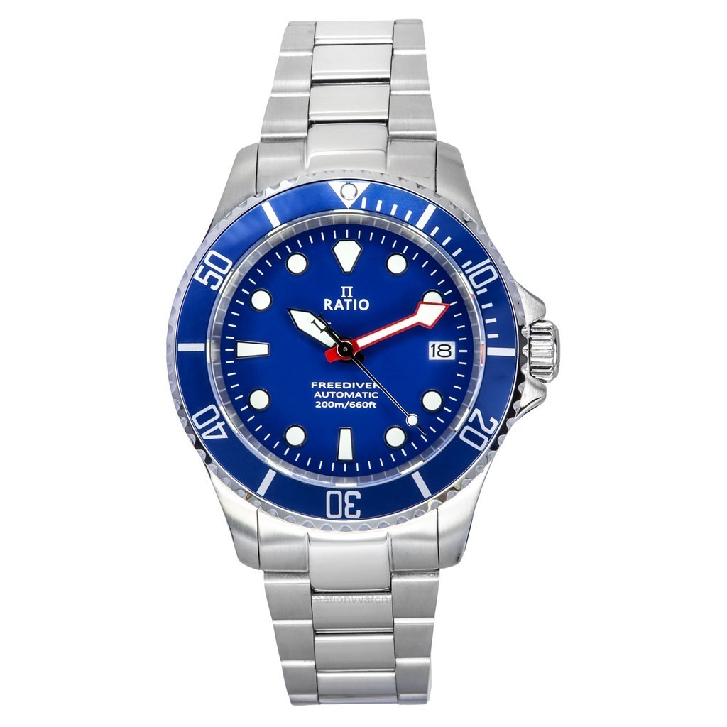 Ratio FreeDiver Automatic Diver Watch Sapphire Crystal 200M Water