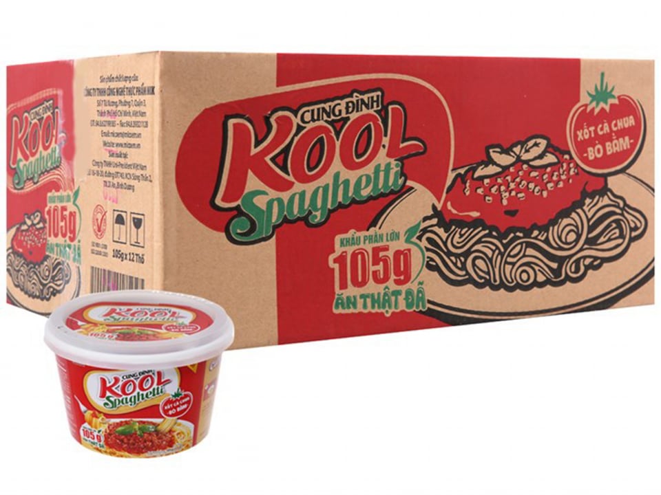 Mì trộn Spagheeti/ trứng muối/  phở trộn Cung Đình thố 80 - 105g