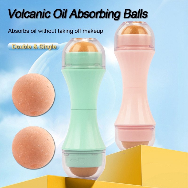Natural Volcanic Face Roller Absorbing 2 in 1 Oil Control Matte Makeup ...