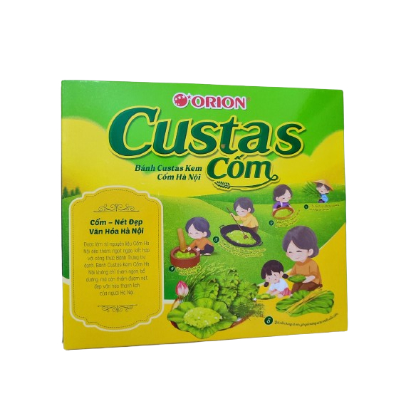 Bánh trứng Custas Orion Nhân Kem/Cốm/Tiramisu/Custas Đào mới