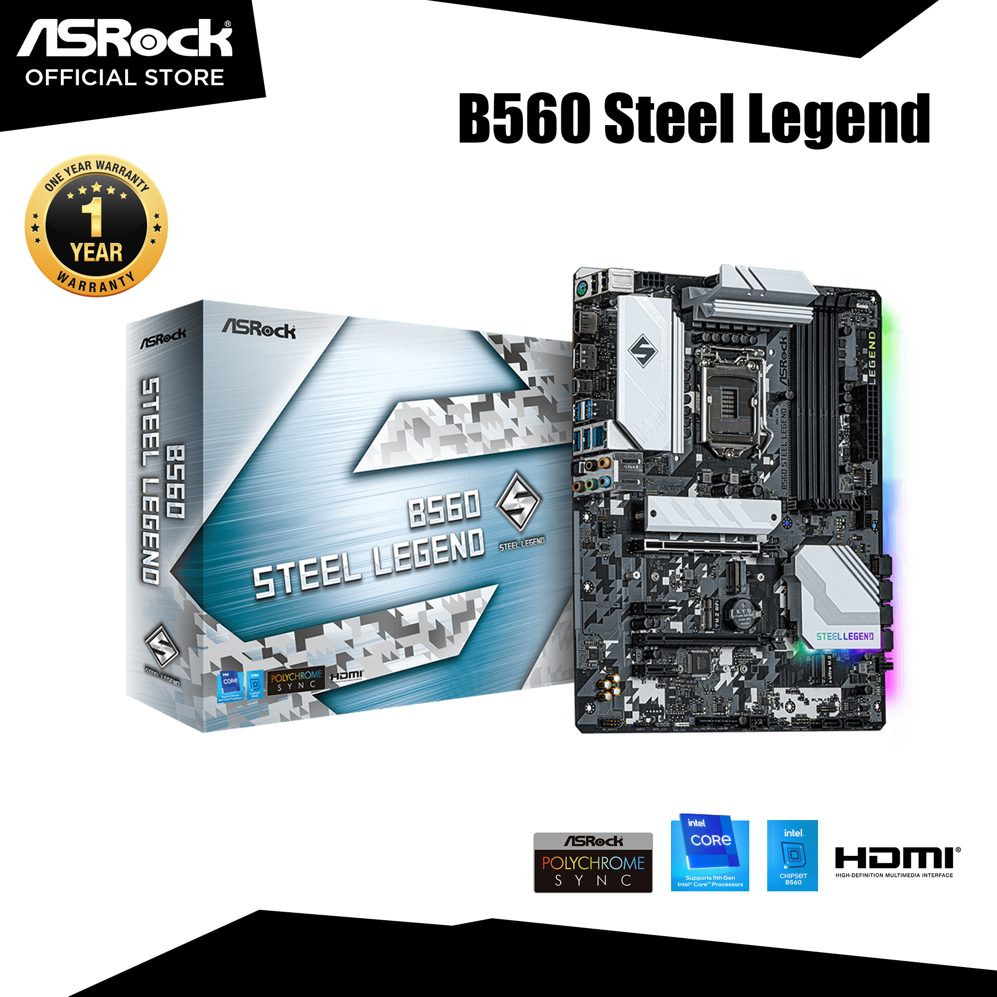 B560 Steel Legend B560 Intel ASRock B560 STEEL LEGEND Lazada Singapore