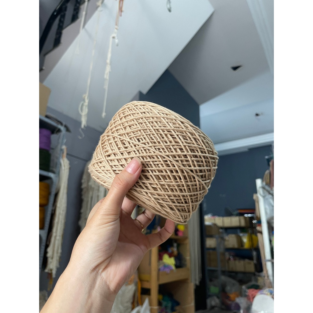 Cotton Thread Size 2mm for Macrame, Handmade Bag Hooks