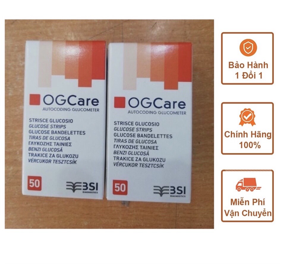 QUE THỬ ĐƯỜNG OG CARE HỘP 25 QUE