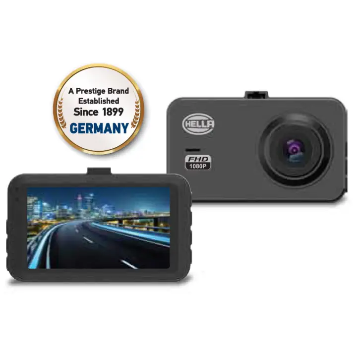 HELLA DR500 Dash Camera Single CH 3.5" LCD Screen Full HD 1080P Video  Recording German Brand Video protection with G-Sensors 140 degree Wide  Angle | Lazada Singapore