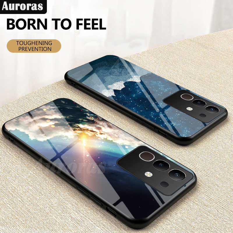 For%20VIVO%20T4X%20Phone%20Case%20Tempered%20Glass%20Protector%20Rainbow%20Gradient%20Fantasy%20Starry%20Glass%20Colorful%20Cover%20for%20Vivo%20T4X%205G%20Cover%20Casing%20HP%20-%20Image%204