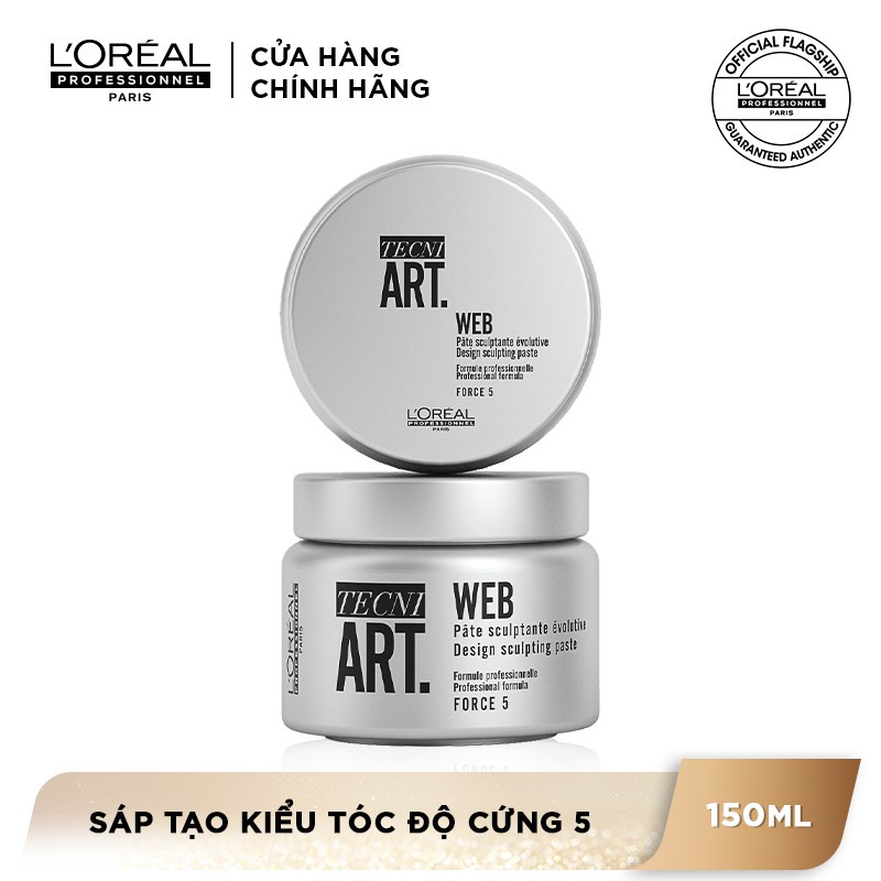 Sáp tạo kiểu tóc độ cứng 5 Techni Art. Web 150ml