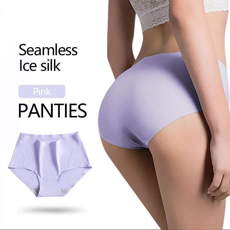 Umiwear Seamless Breathable Ultra Thin Silky Soft Sexy Panties High Quality Ice Silk Ladies