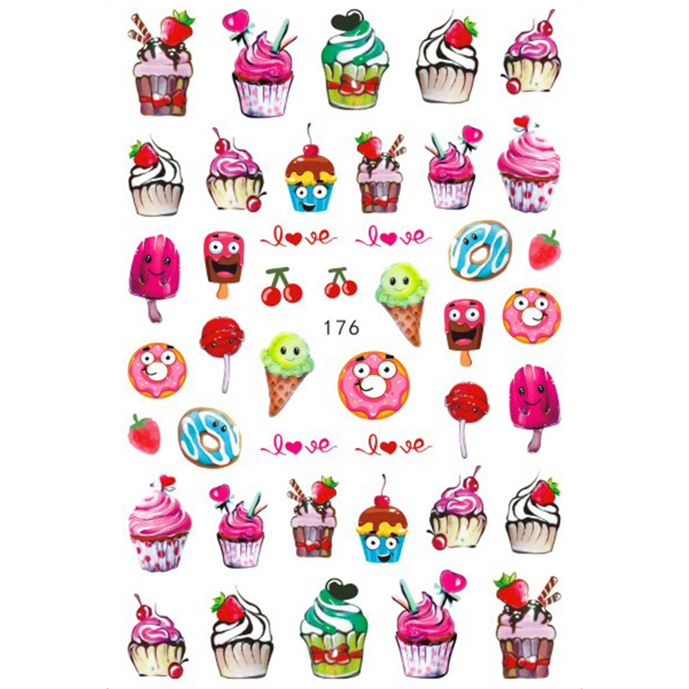 💓HANBI💓 Cartoon Cute 3D Nail Stickers Art Supplies HelloKitty Anime Easy to Extract Nail Stickers Decoration Hot sales