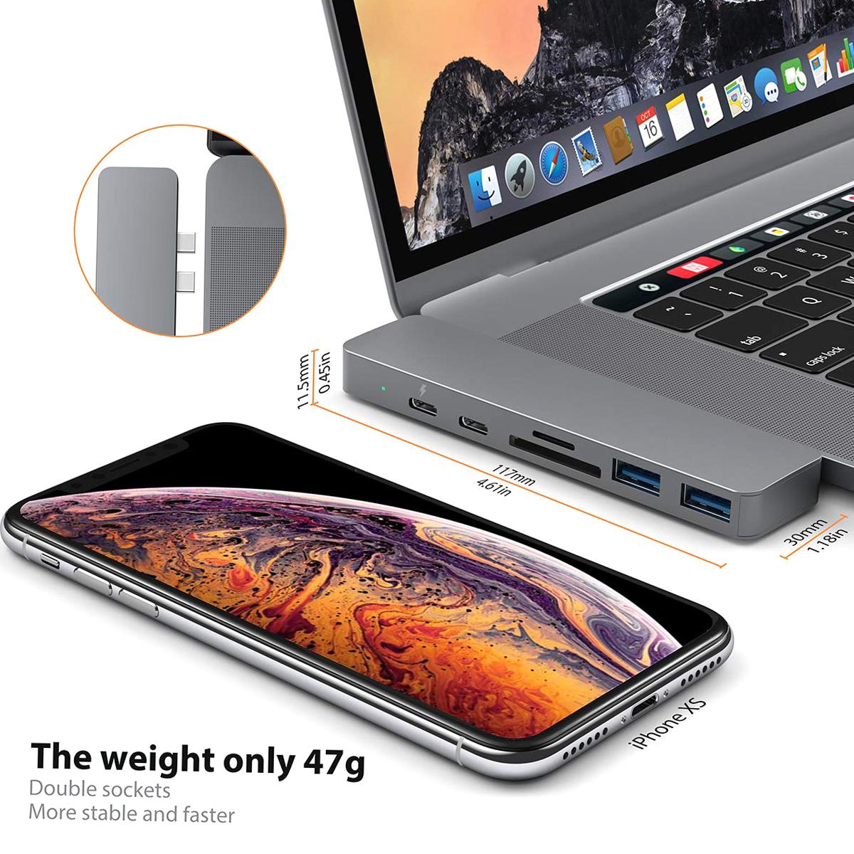 dodocool USB-C Hub Aluminum Alloy 7-in-1 Multiport Hub