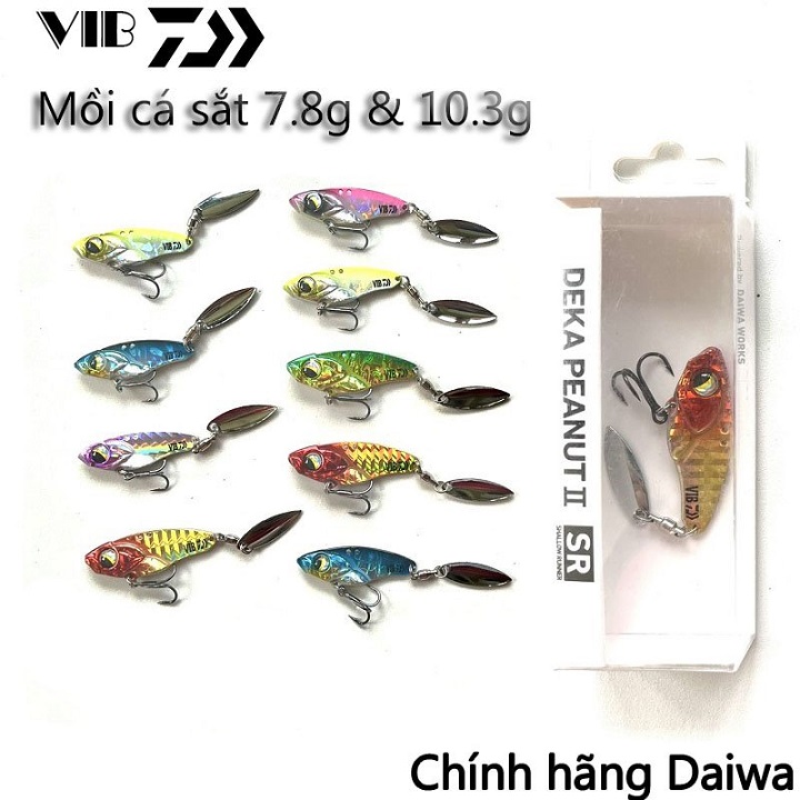 Mồi câu lure cá sắt vib 7.8g, 10.3g chính hãng daiwa