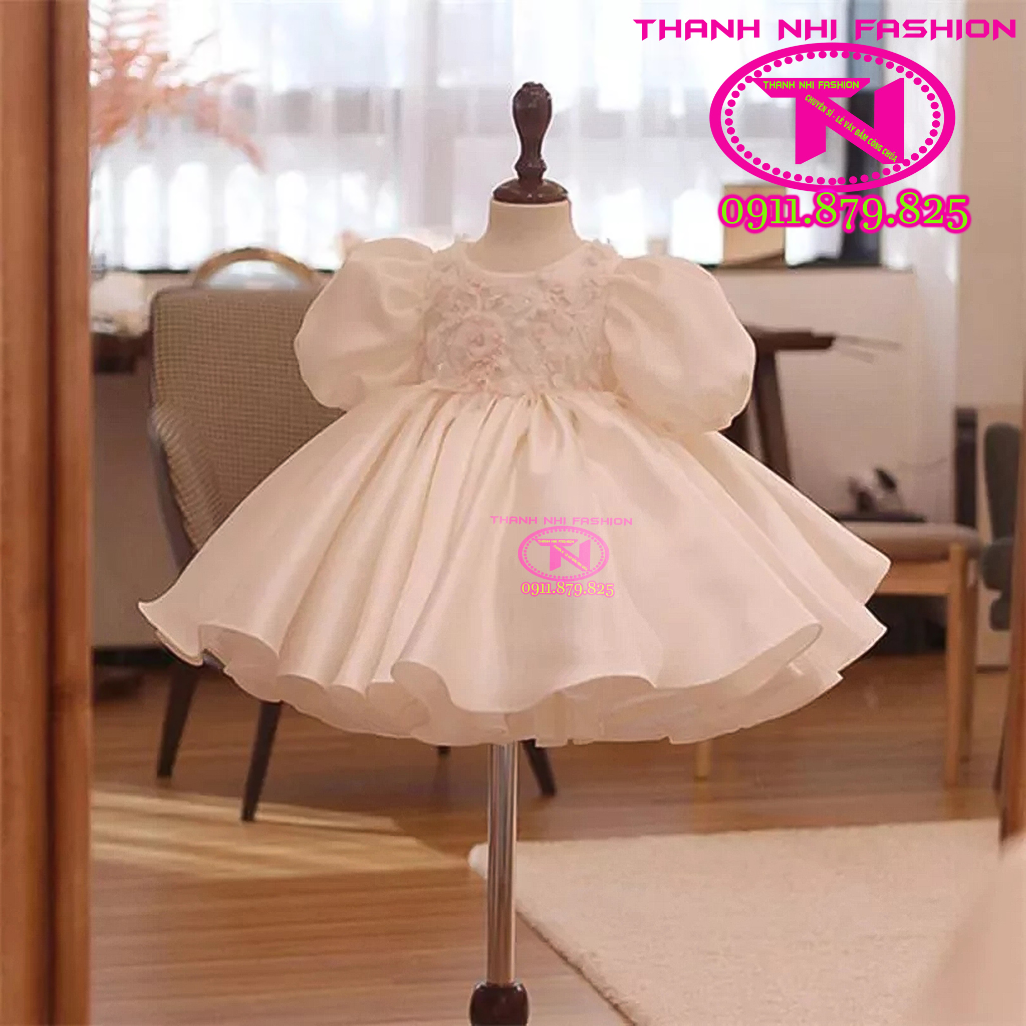 Váy công chúa taffa lụa cao cấp sang chảnh hàng thiết kế cao cấp thanh nhi fashion tn29422010