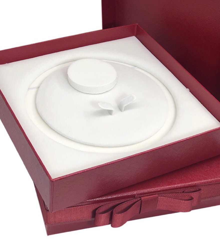 Hộp đựng bộ trang sức ngọc trai chuỗi hạt màu đỏ - ngọc trai trường thịnh