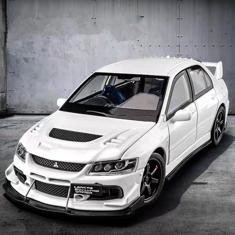 1:32 Mitsubishi Lancer Evolution EVO IX 9 Alloy Sports Car Model Diecasts Metal Racing Vehicles Car Model Sound Light Kids Gifts.