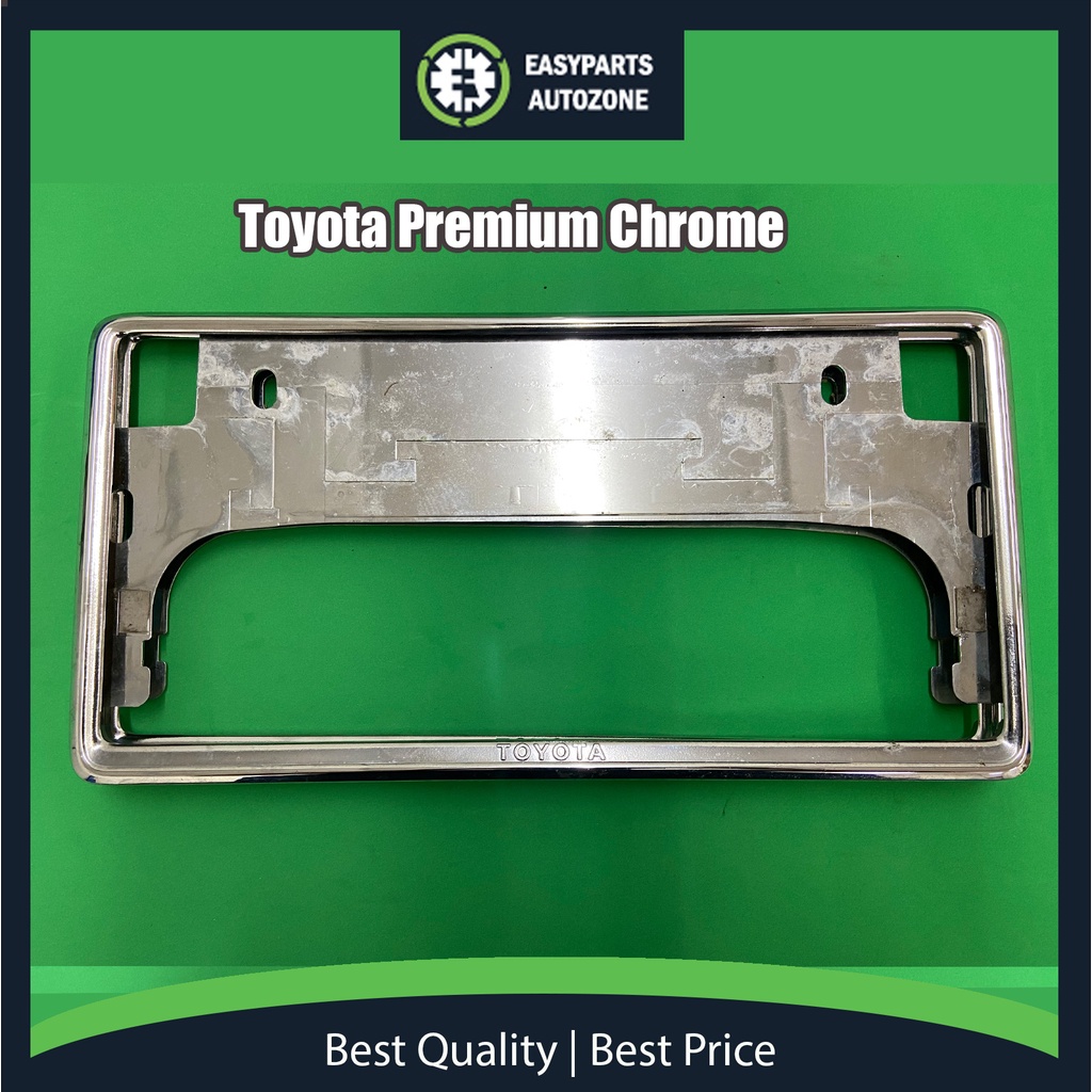 Autozone (Used) ORiginal Japan Toyota Gold Black Plate Chrome Papan