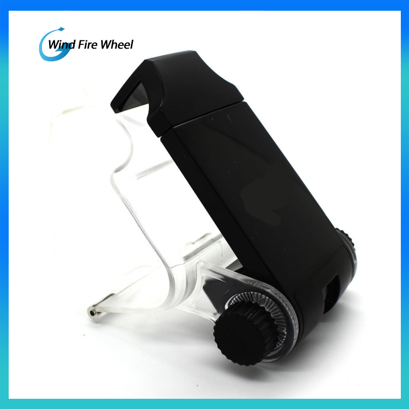 PS4 Slim Smart Handle Clip Cell Mobile Phone Clamp Holder with OTG Cable for 4 Controller Black