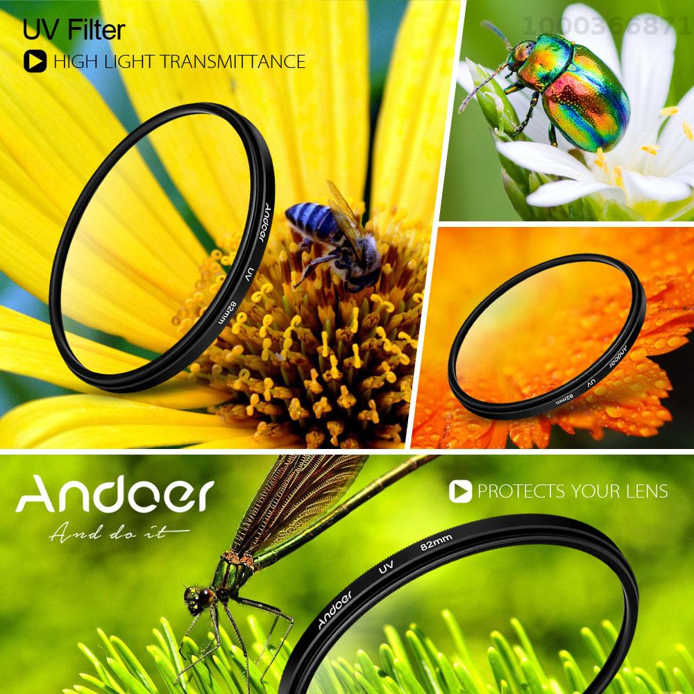 Andoer 52mm UV Ultra-Violet thấu kính lọc bảo vệ cho Canon DSLR máy ảnh