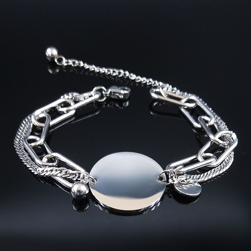 juntas%20aomos%20la%20cana%20Stainless%20Steel%20Bracelet%20Charm%20Best%20Friend%20Silver%20Bracelet%20Jewelry%20pulseira%20B1827S01%20-%20Image%204