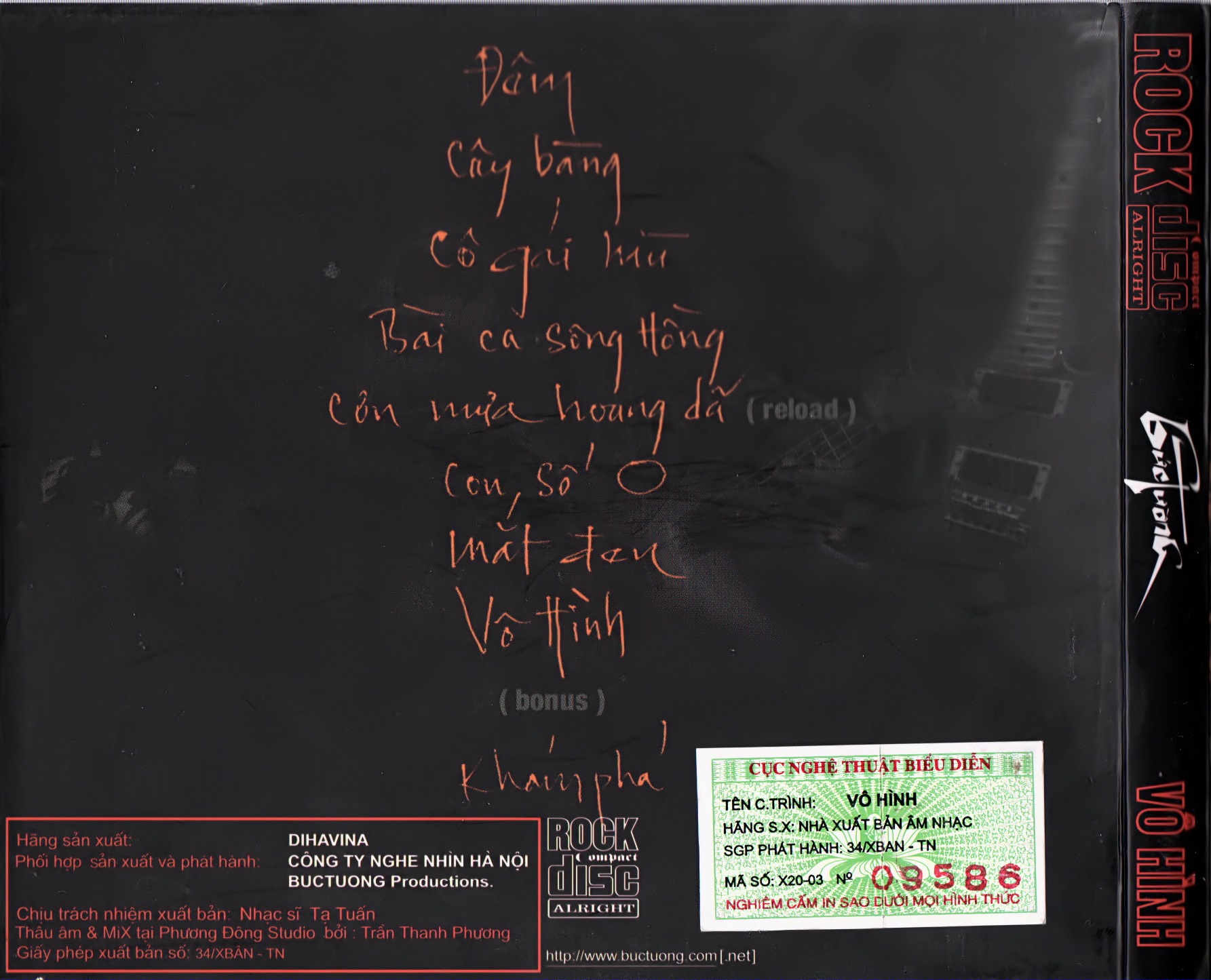 bộ 4 cd nhạc buc tuong
