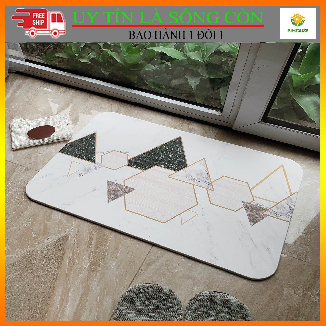 THẢM ĐÁ PIHOUSE SIÊU THẤM HÚT CÔNG NGHỆ NHẬT BẢN
