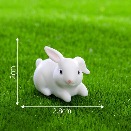 Mô hình nhà thỏ decor tiểu cảnh, trang trí terrarium