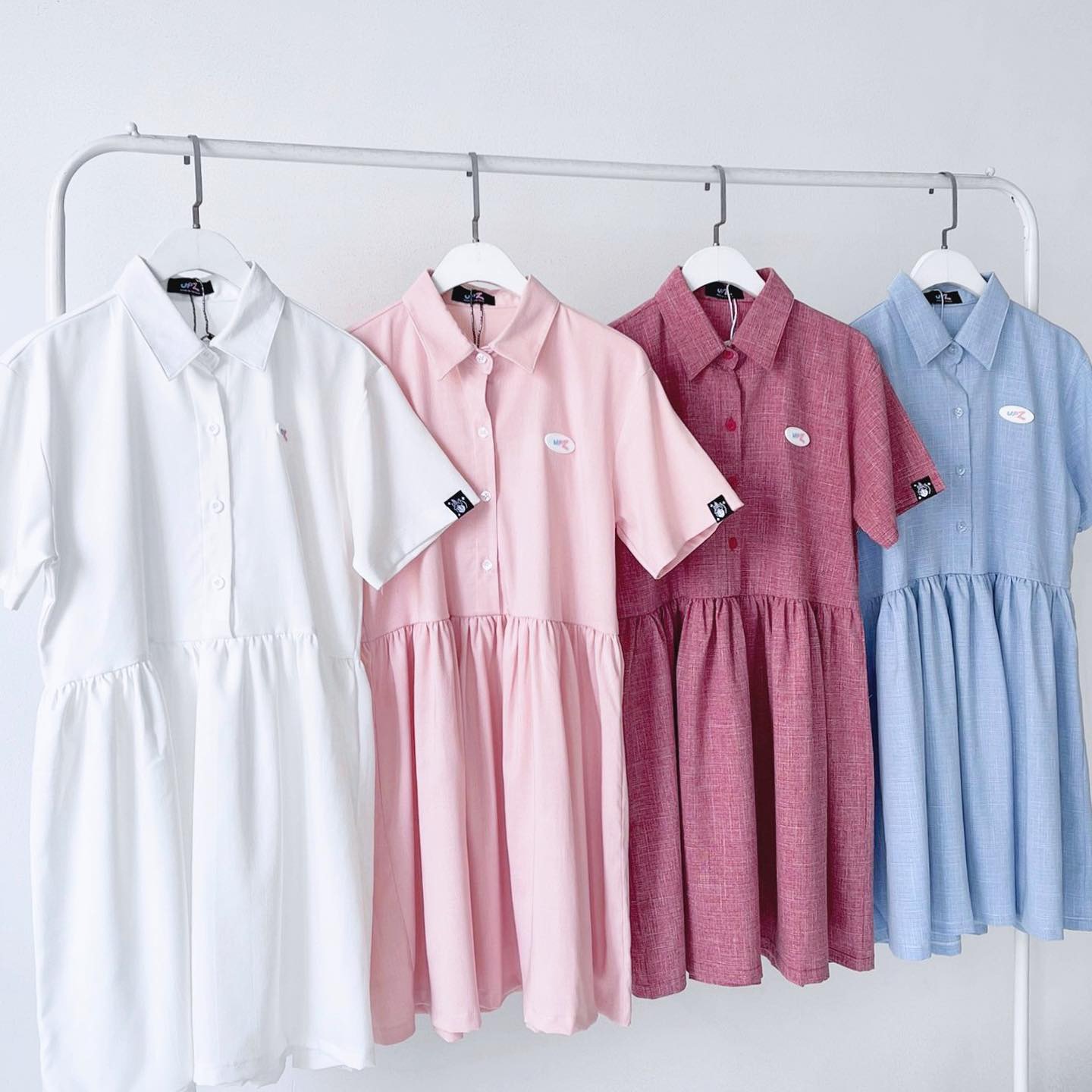 UPZ Đầm Babydoll Logo Chữ (4 Màu)