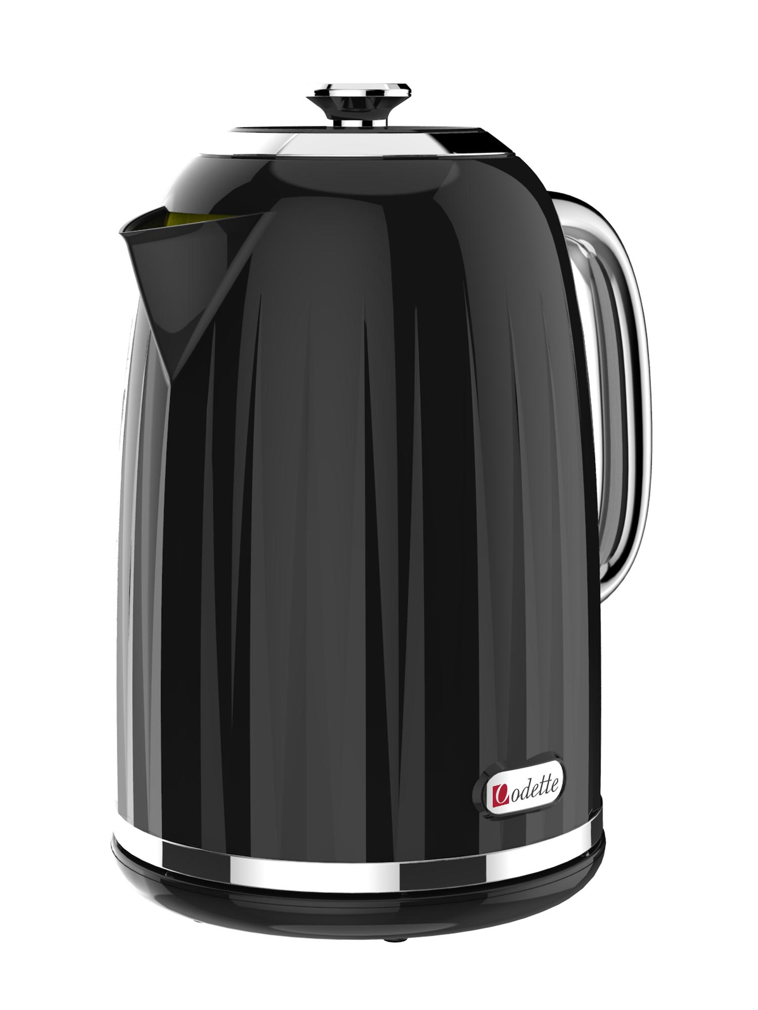 black electric water kettle